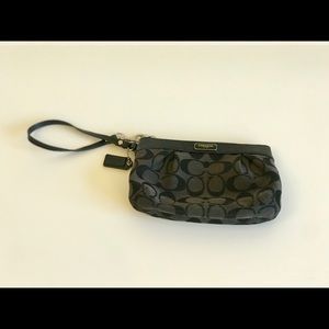 Coach Black Wristlet
